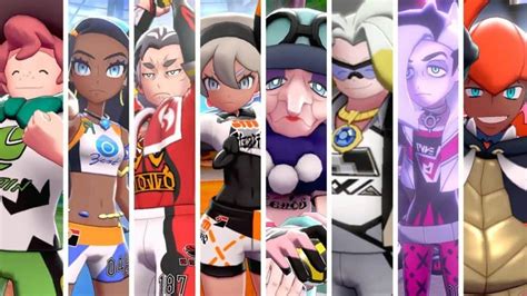Gym Leaders & Trainers in Pokémon Sword & Shield.